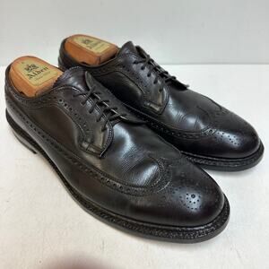 FULLY RESOLED Alden x J. Crew 97572 Dark Brown Longwing Wingtip Blucher USA 9 D